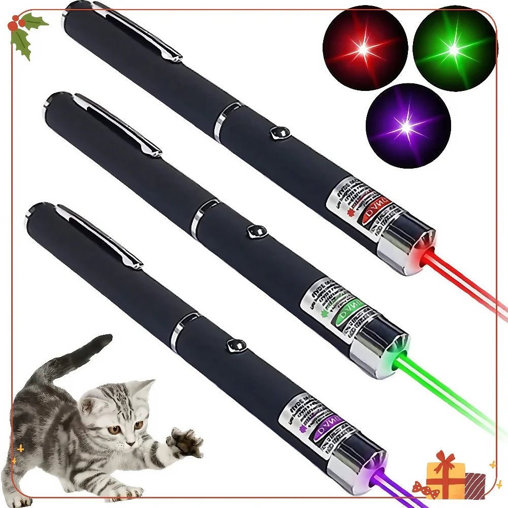 Mini LED Laser Pointer & Flashlight 2-in-1 Pet Toy