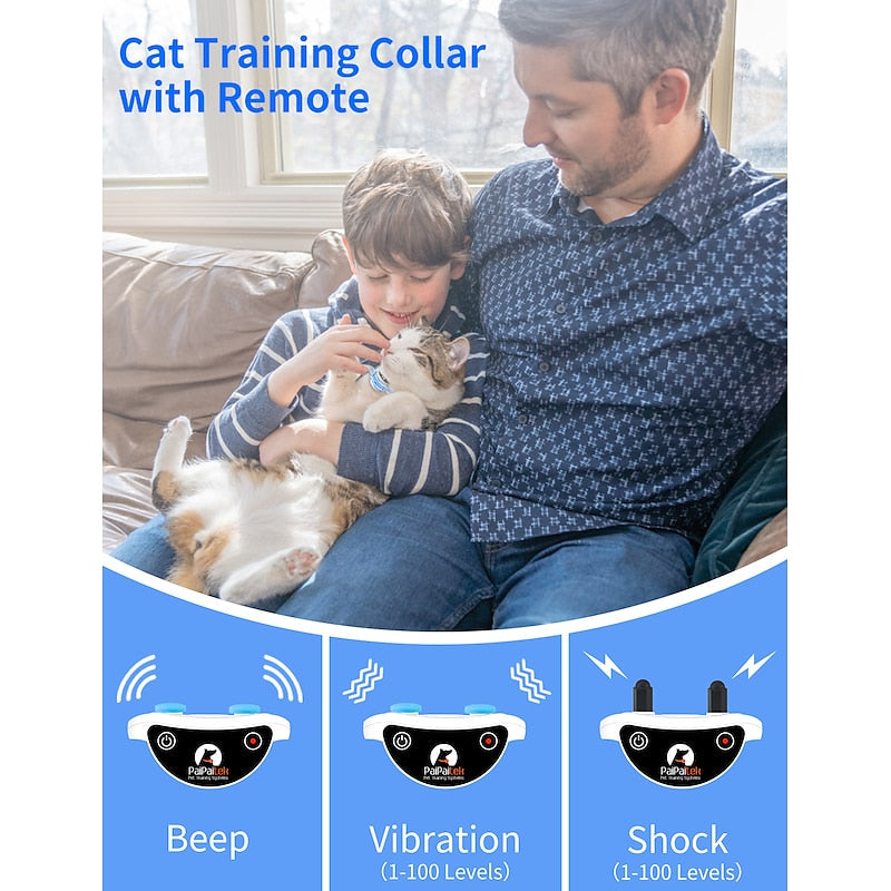 Cat Training Collar with Remote Receiver