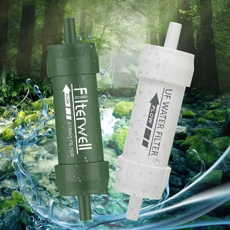 Portable Mini Water Filter Straw for Camping and Emergency Situations