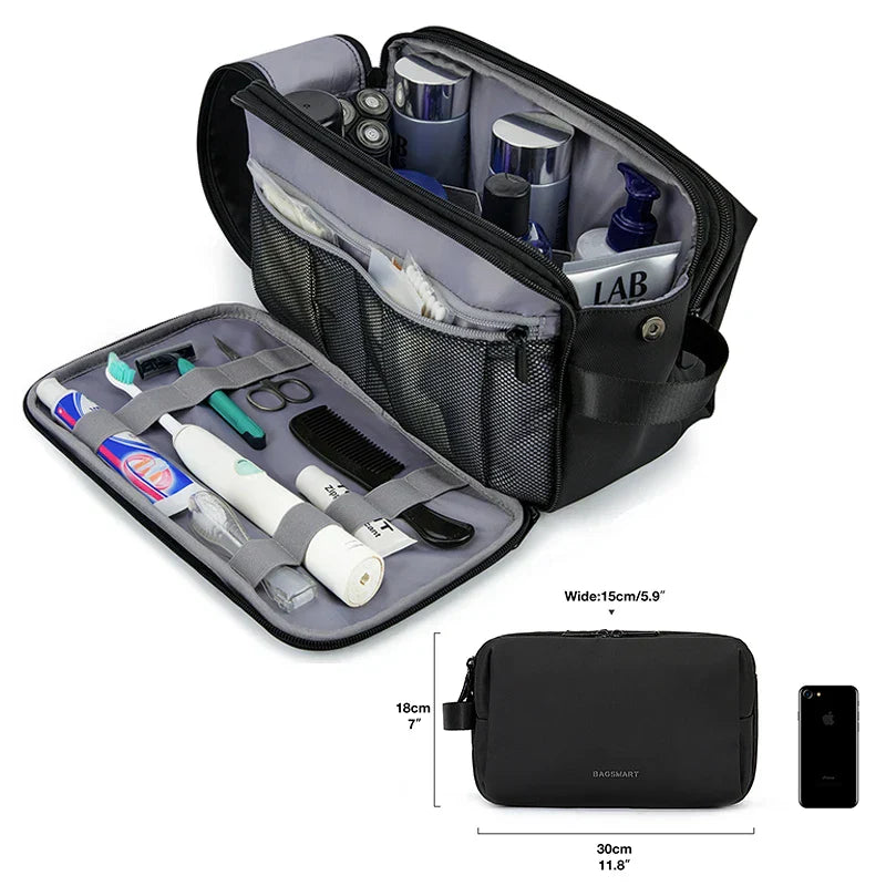 Waterproof Cosmetic Bag for Men & Women | Lightweight Toiletry Bag in S/M/L | Travel Accessory for Toiletries & Makeup | Unisex Travel Organizer