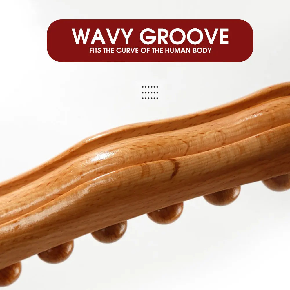 Natural Back Relaxation with 21 Beech Wood Massage Balls