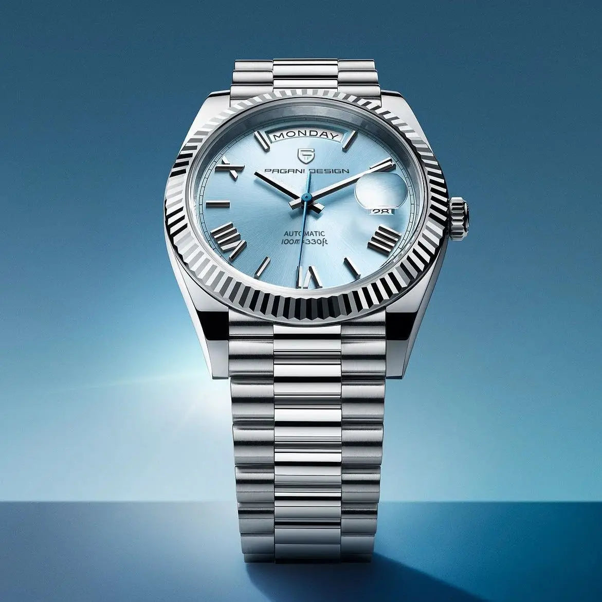 Premium Men's Automatic Watch – Stainless Steel, Self-Winding, Calendar Feature – Versatile Style for Any Occasion