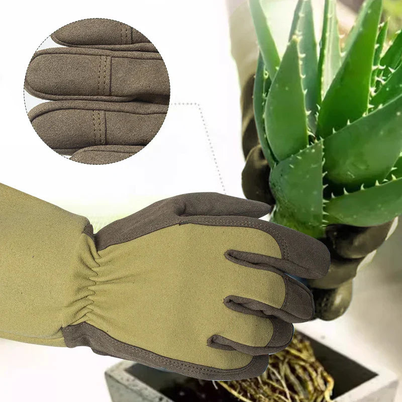 Thorn-Proof & Breathable Long Rose Gardening Gloves for Women | 1 Pair