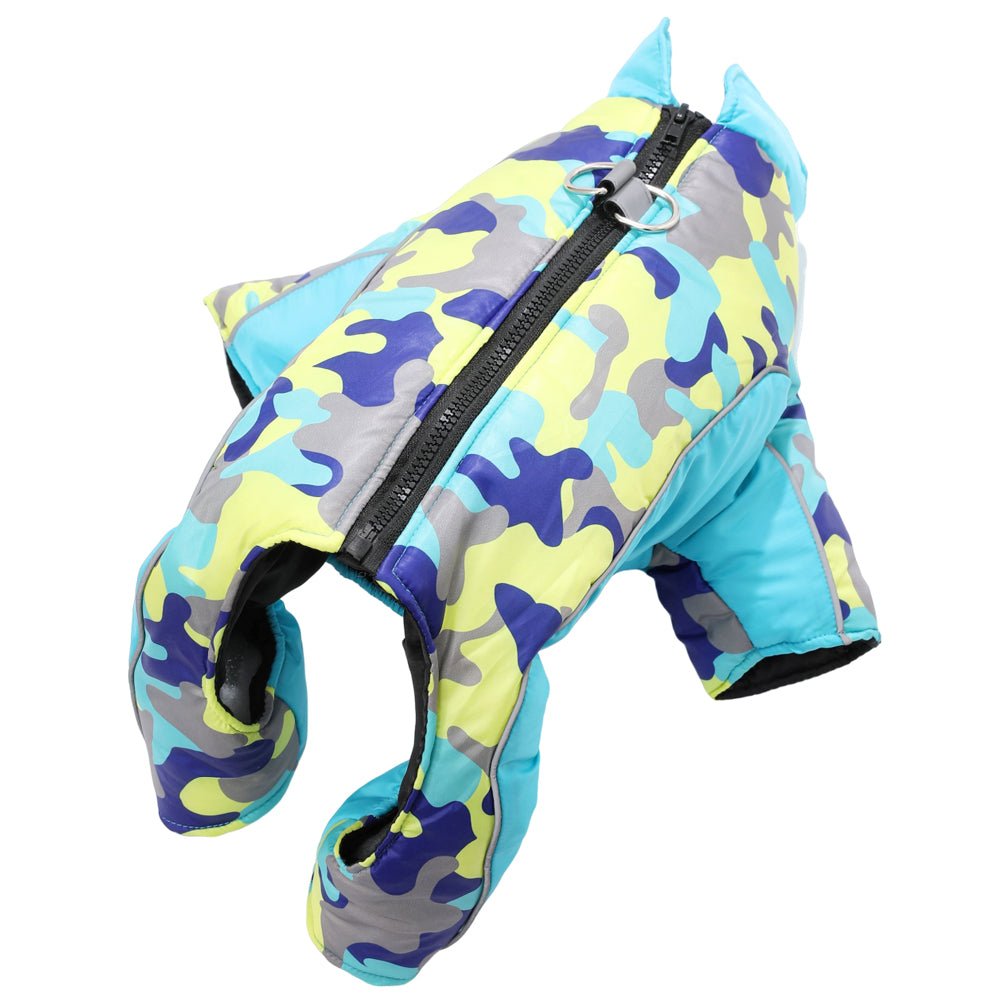 Warm & Waterproof Winter Jacket for Dogs with Reflective Stripes