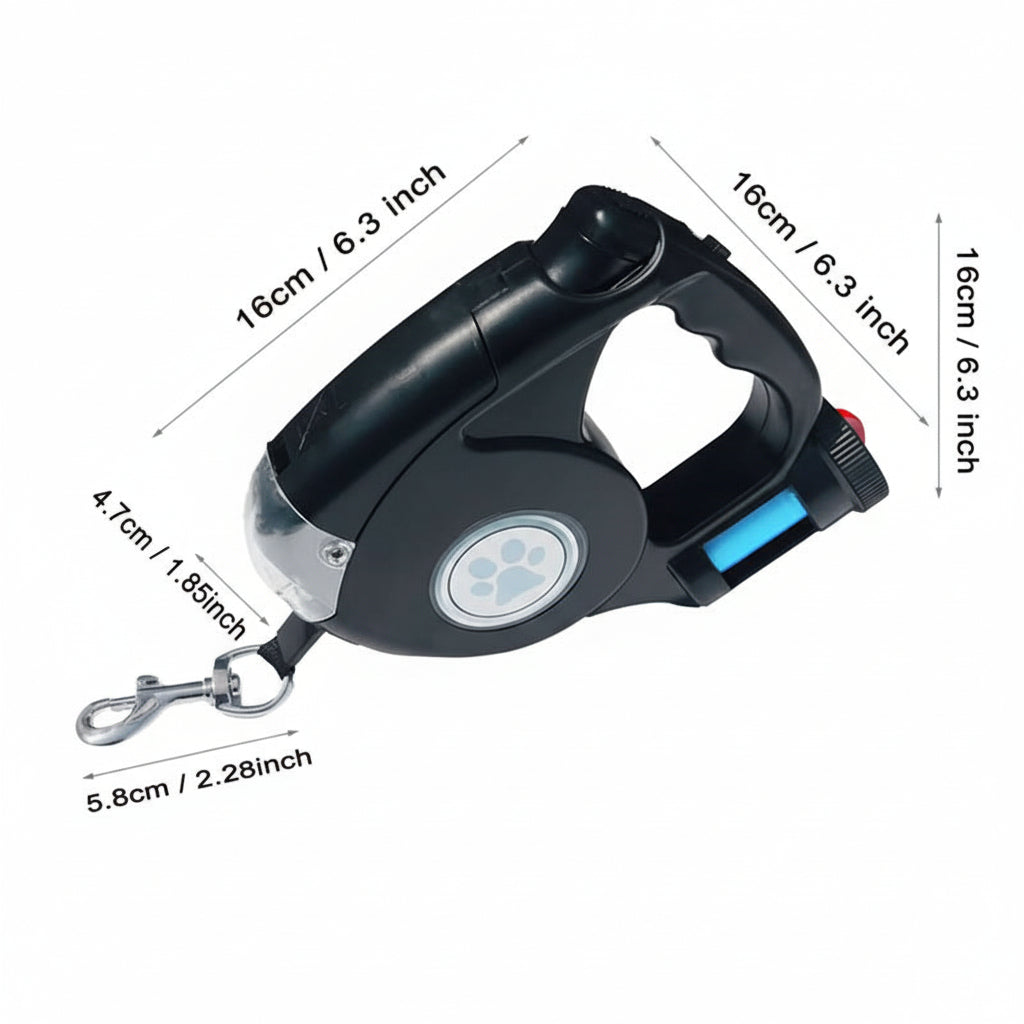 LED Dog Leash with Built-in Flashlight for Safe Walks