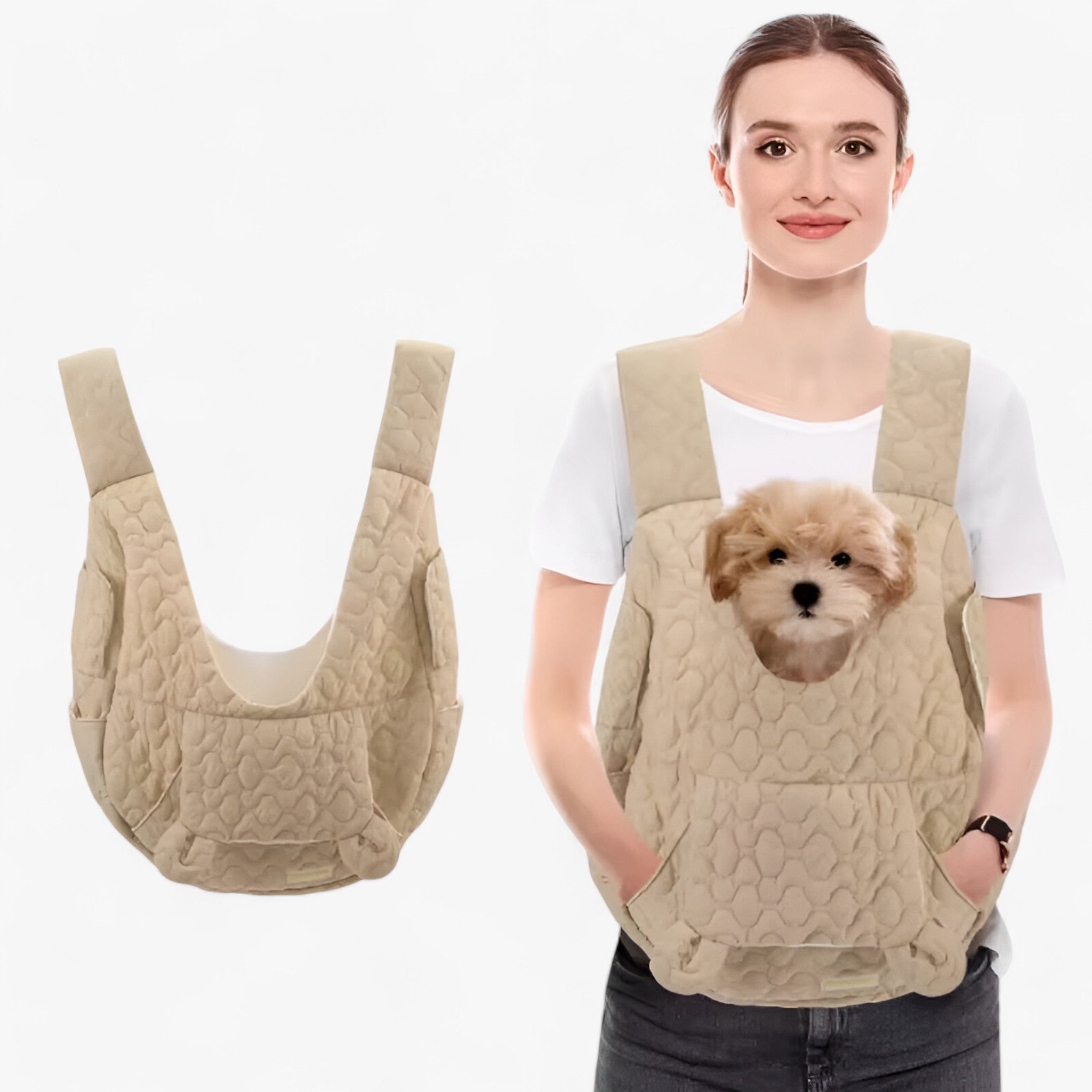 Pet Carrier for Up to 10 kg | Weatherproof & Comfortable | Designed for Cats & Small Dogs | Features Ergonomic Straps