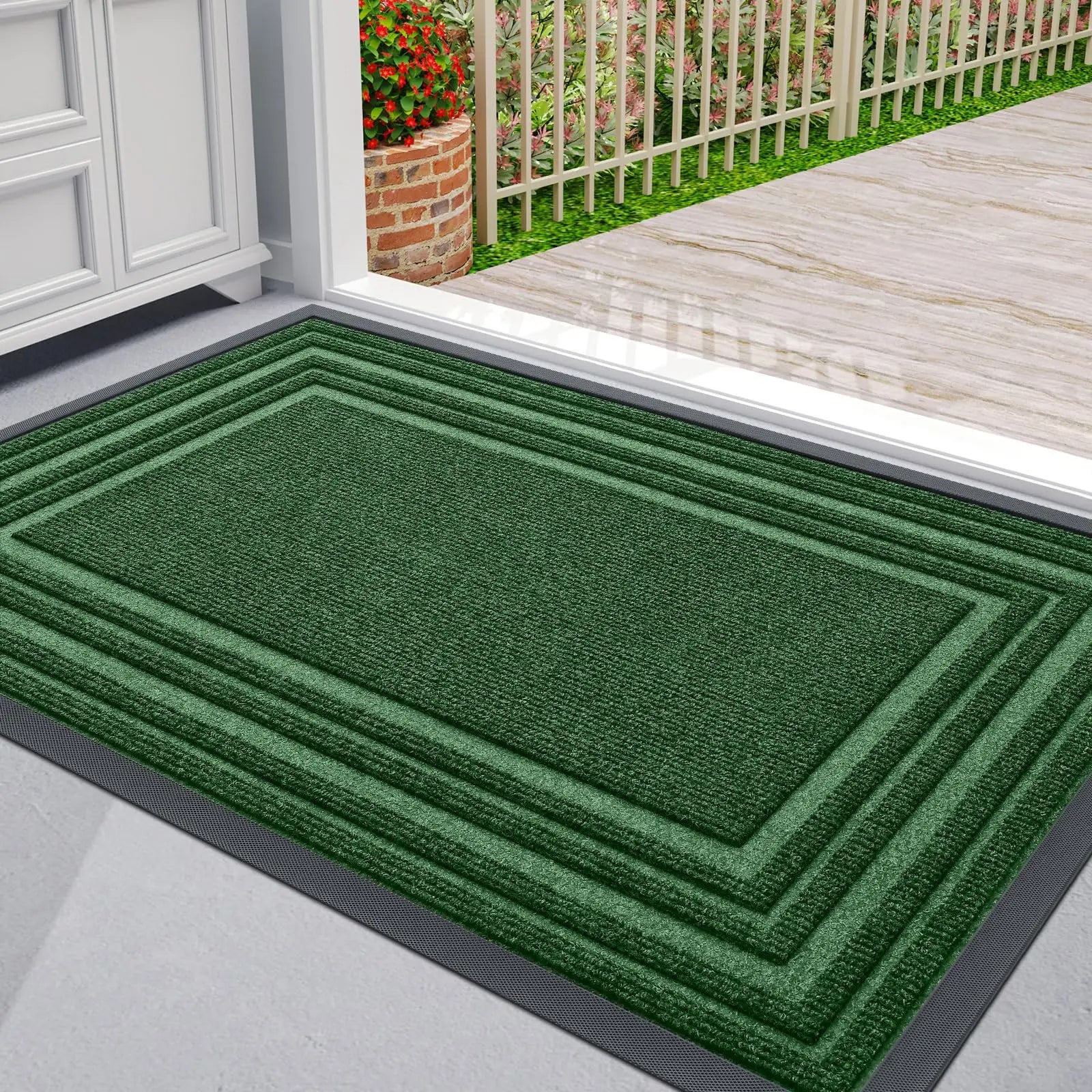 Low Antislip Door Mat Made of Natural Rubber for Indoor and Outdoor Spaces