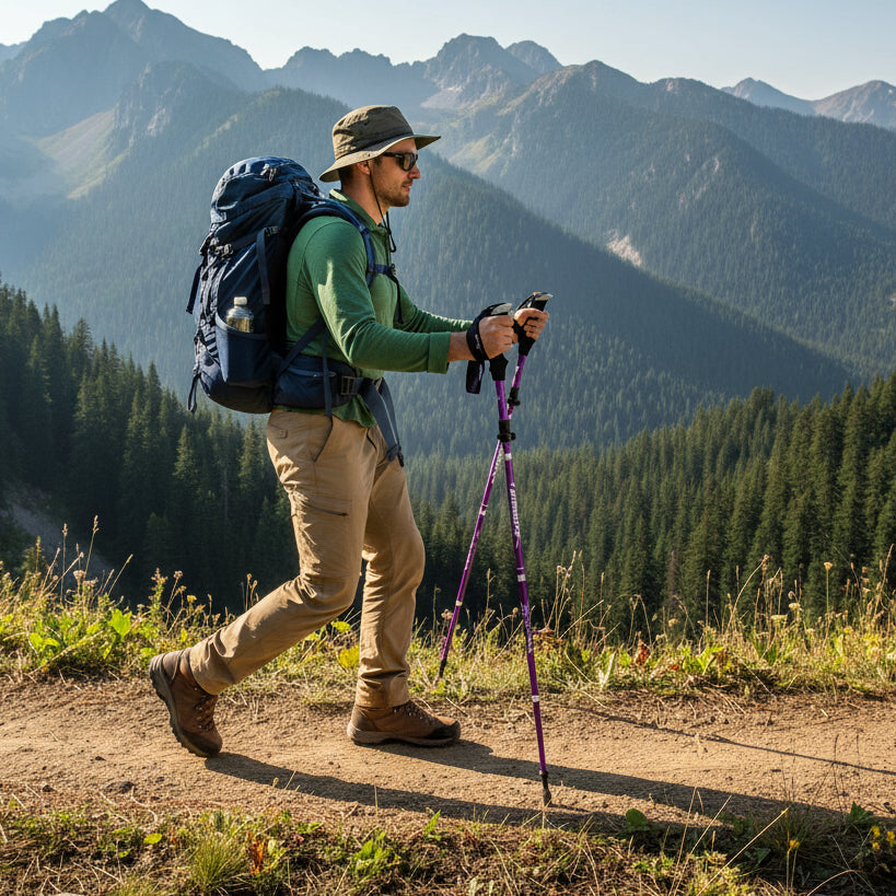 Adjustable Trekking Poles for Enhanced Stability and Comfort