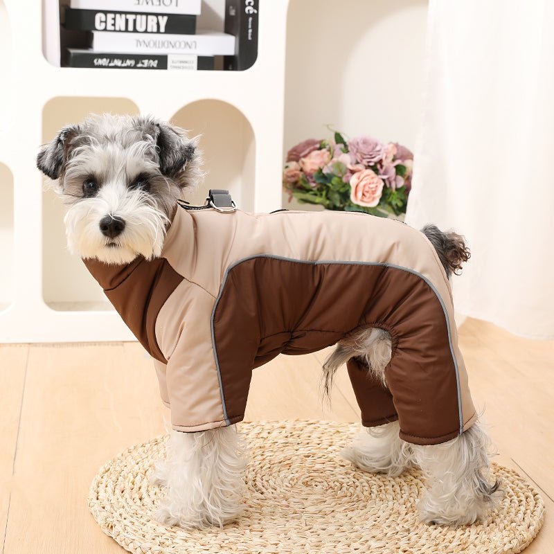 Warm & Waterproof Winter Jacket for Dogs with Reflective Stripes
