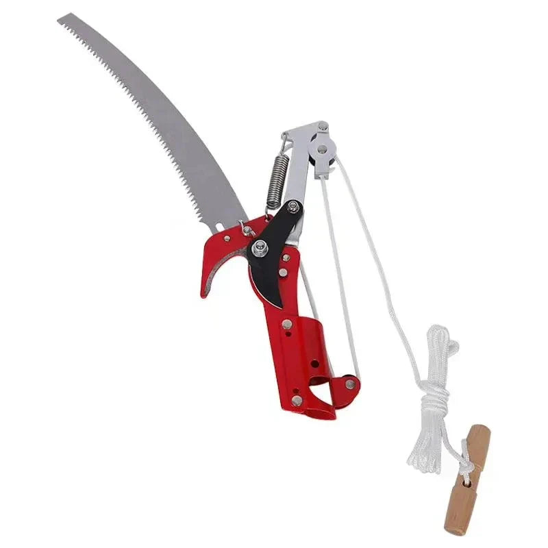 Telescopic Pole Pruner | Rope-Pull Tree Pruner with SK5 Steel Blade | Ideal for Fruit Trees & High Branches