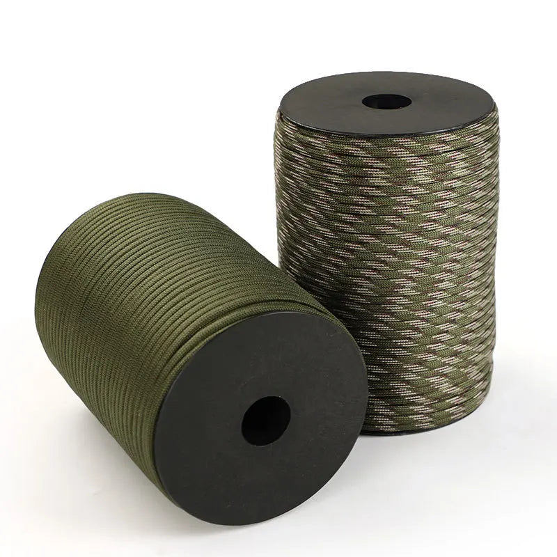 100m Survival Paracord – 9-Strand Military 550 Paracord Rope for Outdoor Activities & Crafts
