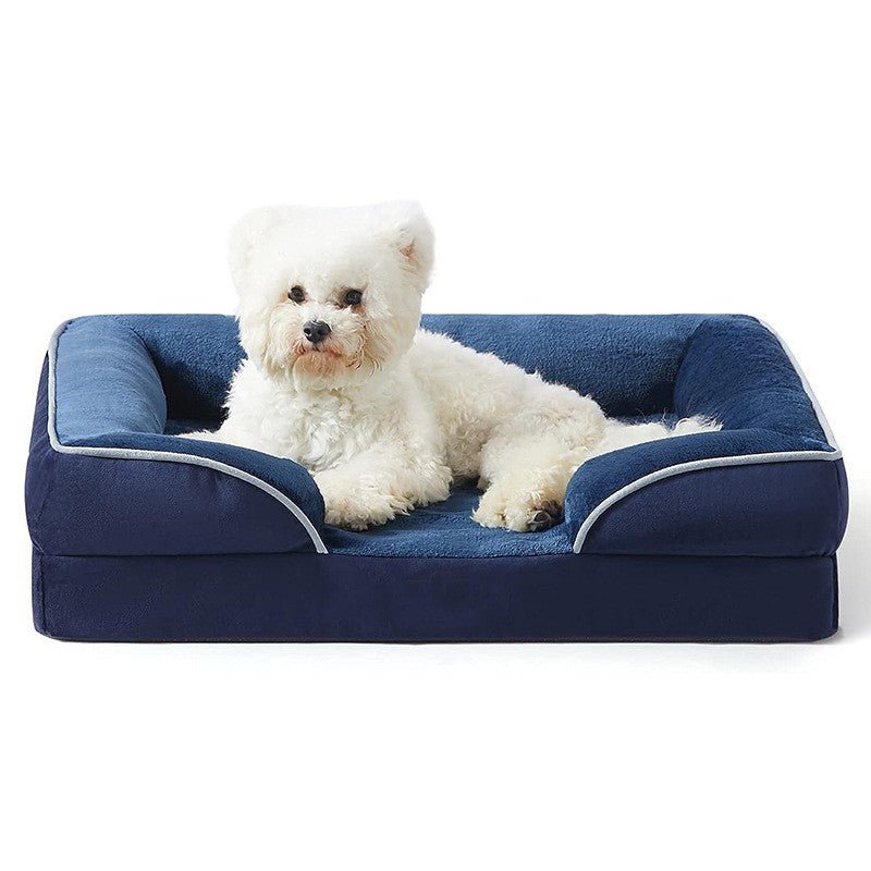 Orthopedic Dog Bed with Removable Velvet Cover