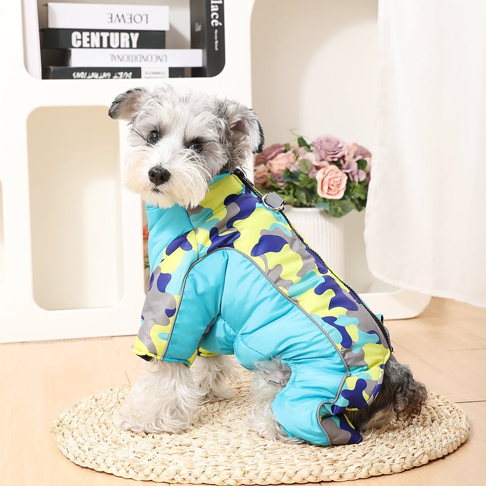 Warm & Waterproof Winter Jacket for Dogs with Reflective Stripes