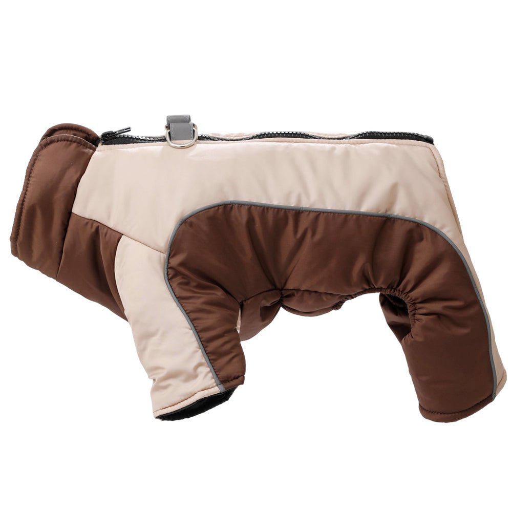 Warm & Waterproof Winter Jacket for Dogs with Reflective Stripes