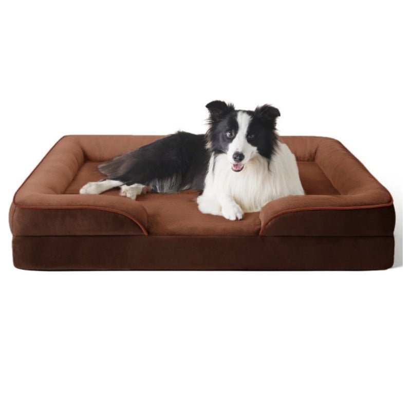Orthopedic Dog Bed with Removable Velvet Cover