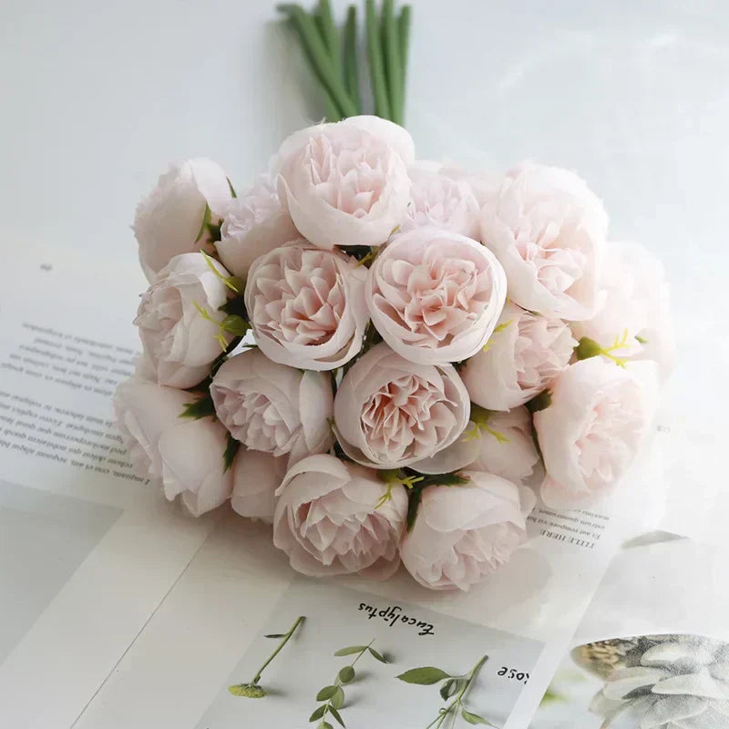 Silk Peony Bouquet - Love Story