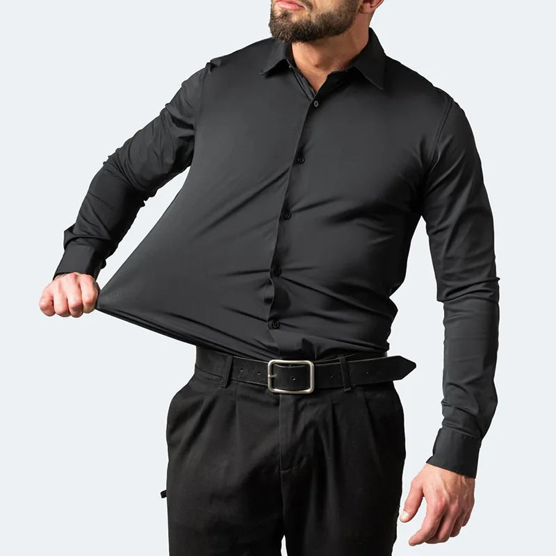 Men's Elastic Shirt | Long Sleeve