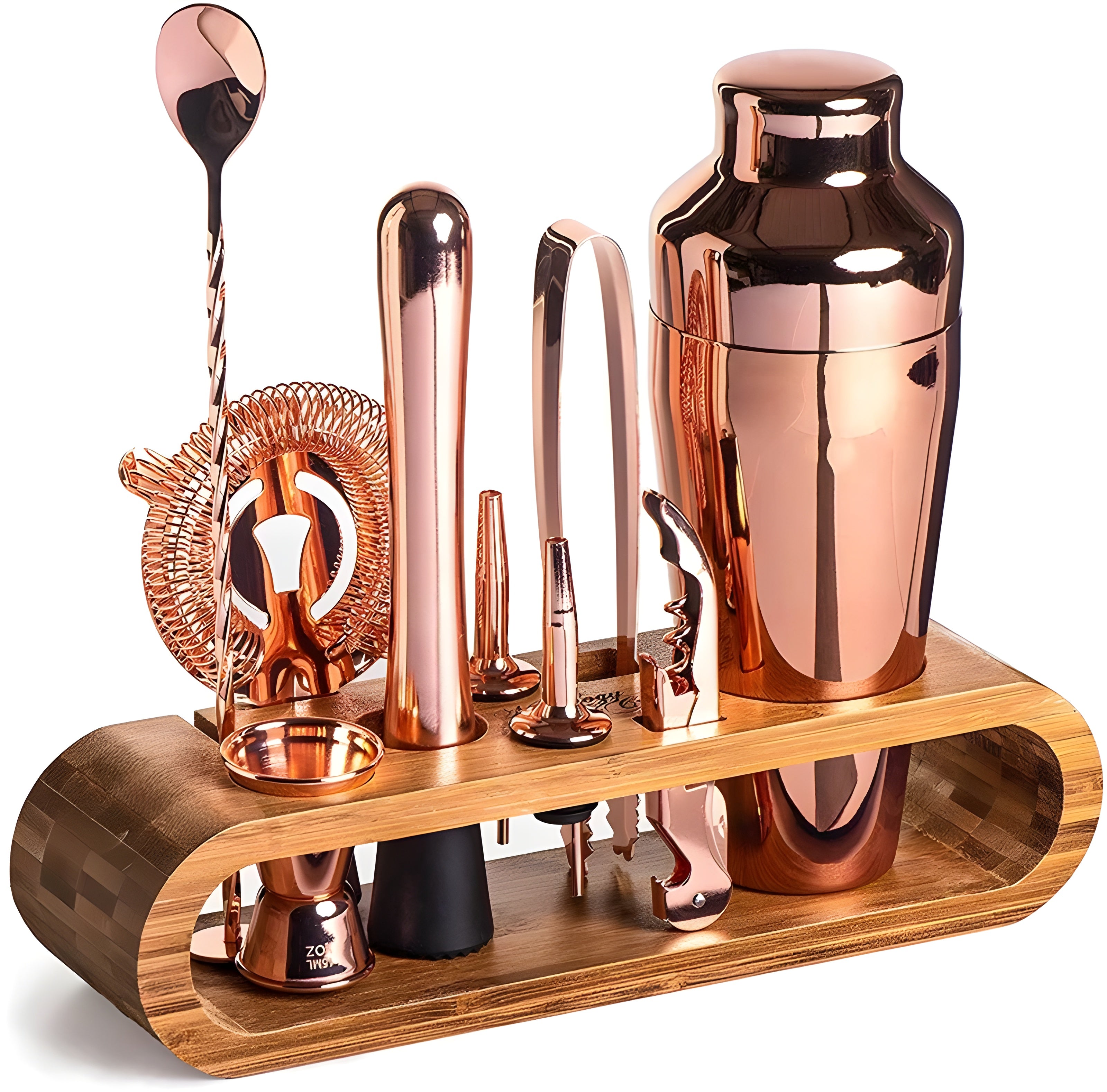 10-Piece Premium Stainless Steel Cocktail Shaker Set – Perfect for Mixed Drinks and Parties