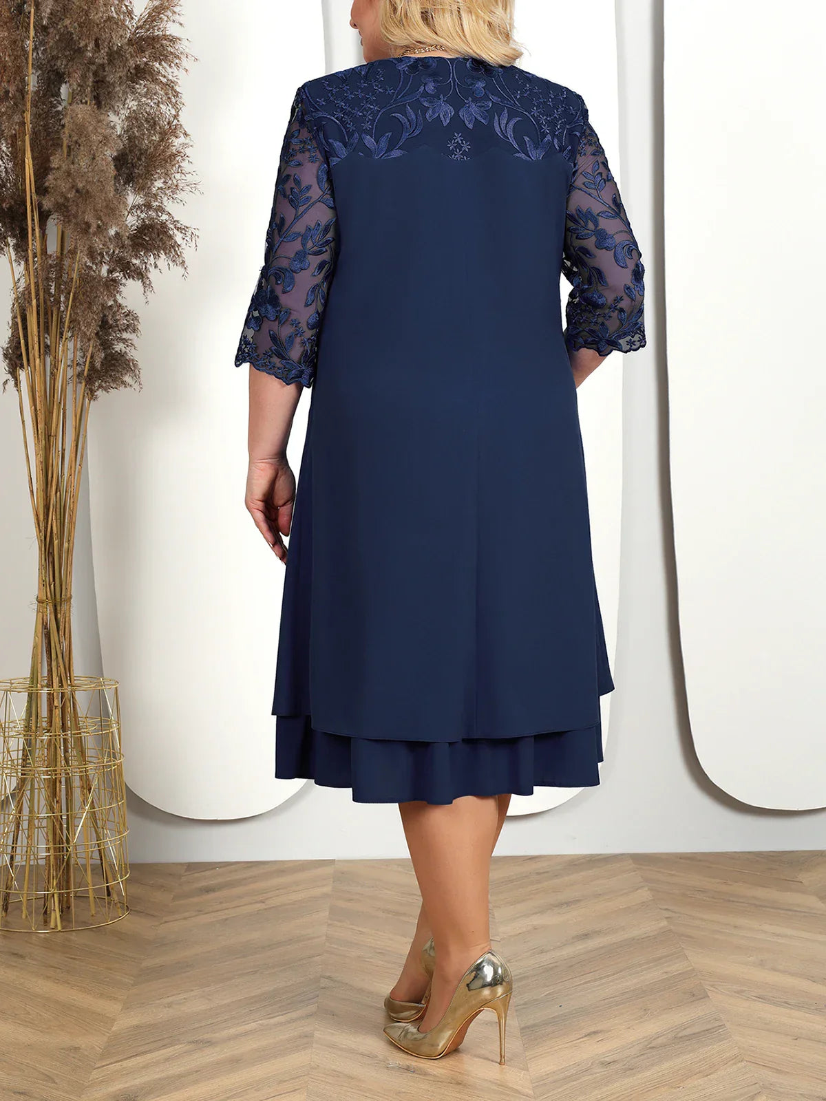 Plus Size Autumn Banquet Dress