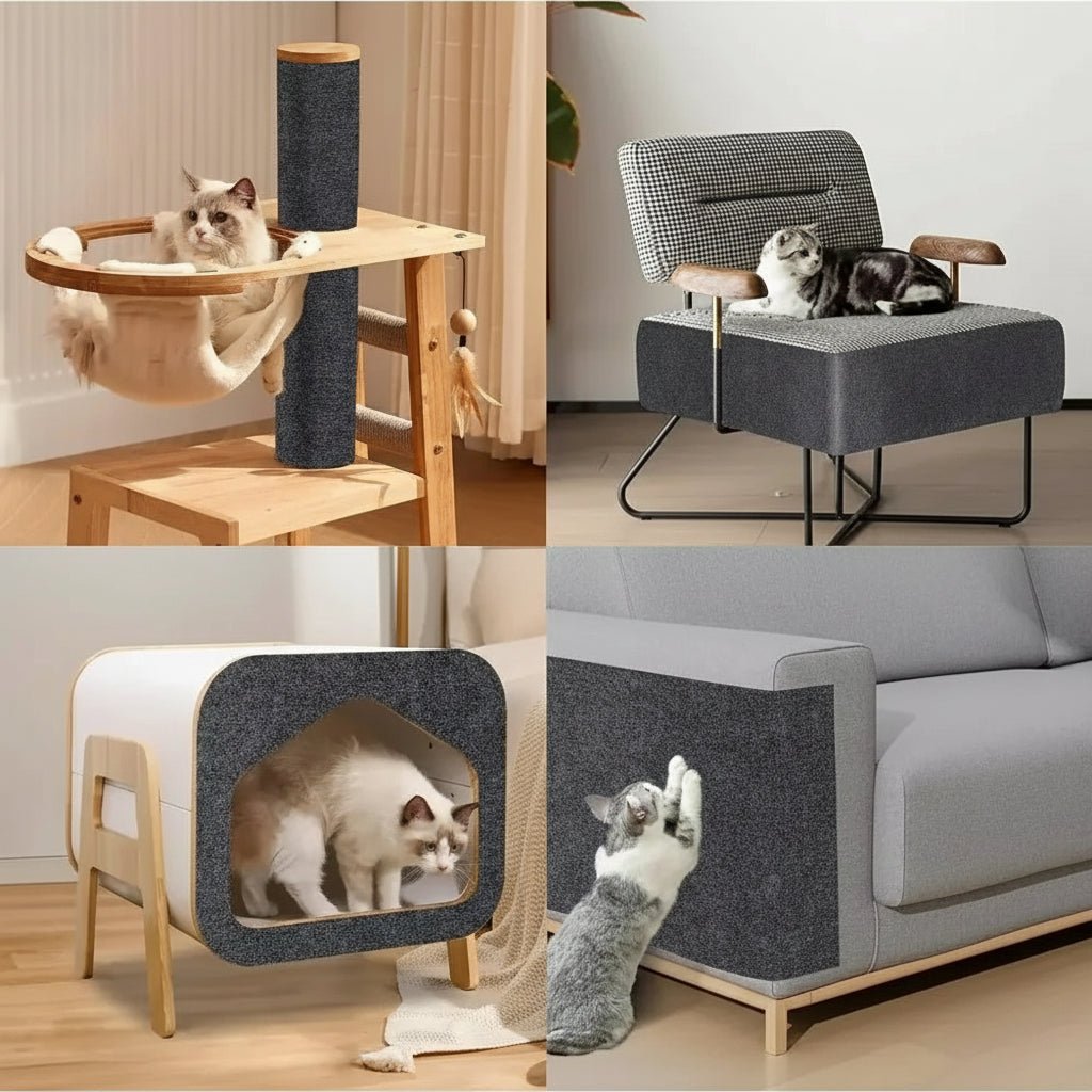 Self-Adhesive Protection Plate for Cats to Safeguard Furniture, Walls & Carpets