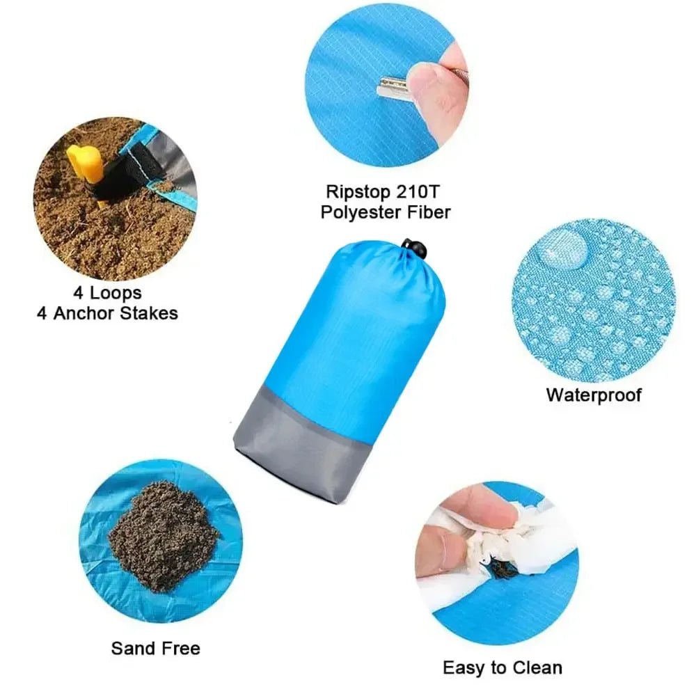 Extra Large Waterproof Outdoor Beach Blanket for Relaxation