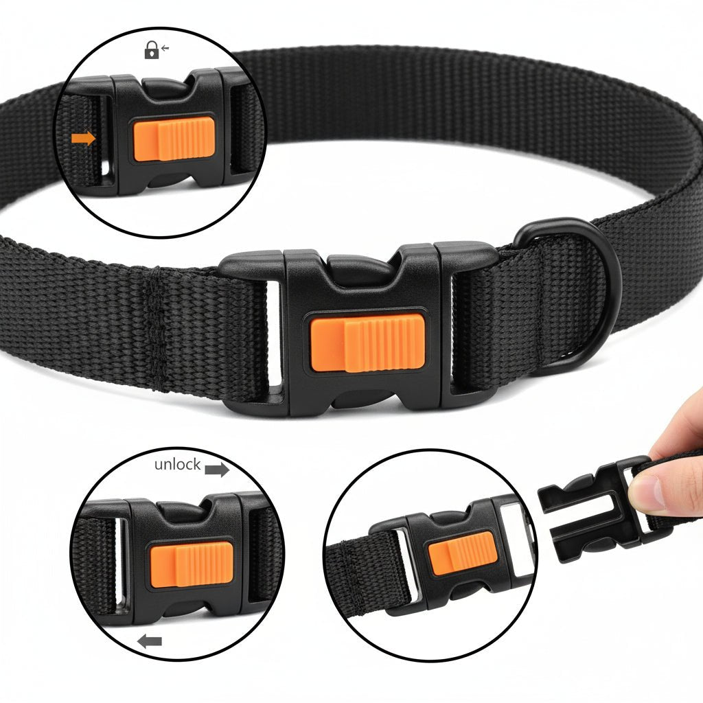 Dog Training Prong Collar with Durable Steel and Soft Nylon Protection