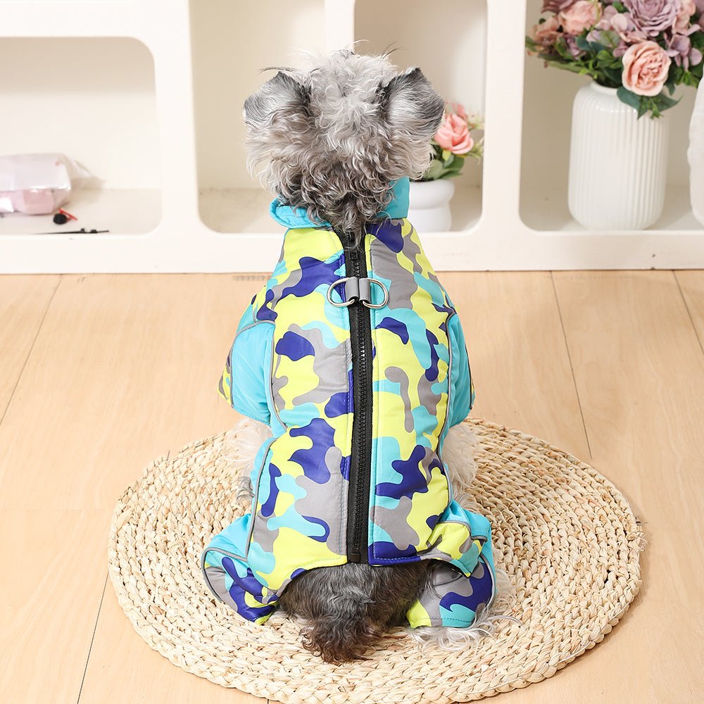 Warm & Waterproof Winter Jacket for Dogs with Reflective Stripes