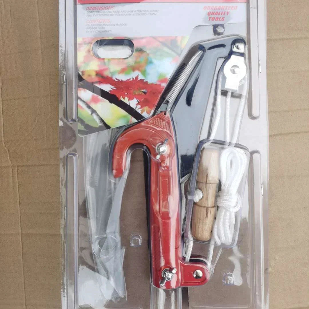 Telescopic Pole Pruner | Rope-Pull Tree Pruner with SK5 Steel Blade | Ideal for Fruit Trees & High Branches