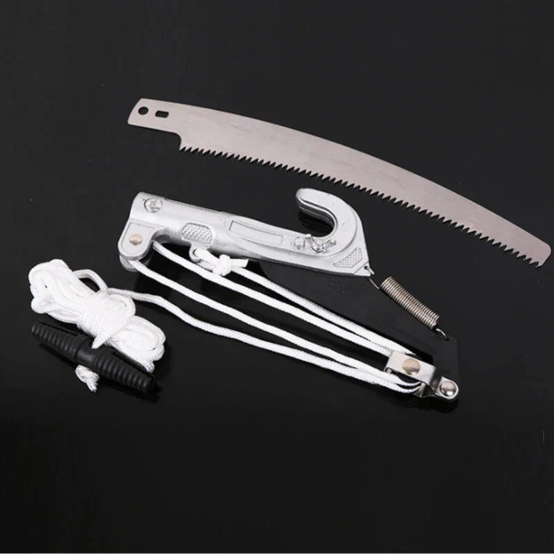 Telescopic Pole Pruner | Rope-Pull Tree Pruner with SK5 Steel Blade | Ideal for Fruit Trees & High Branches