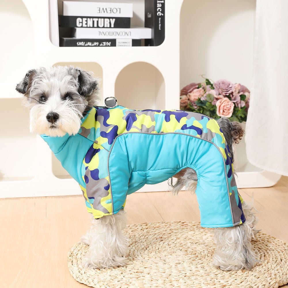 Warm & Waterproof Winter Jacket for Dogs with Reflective Stripes