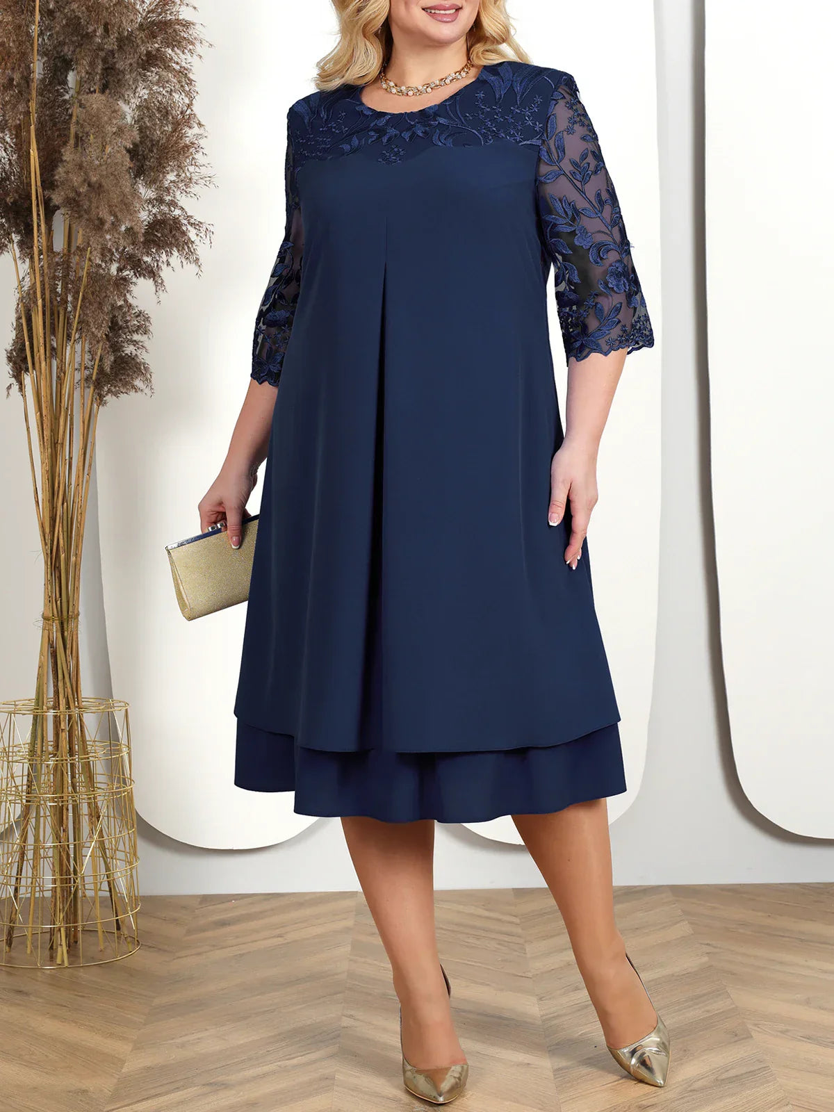 Plus Size Autumn Banquet Dress
