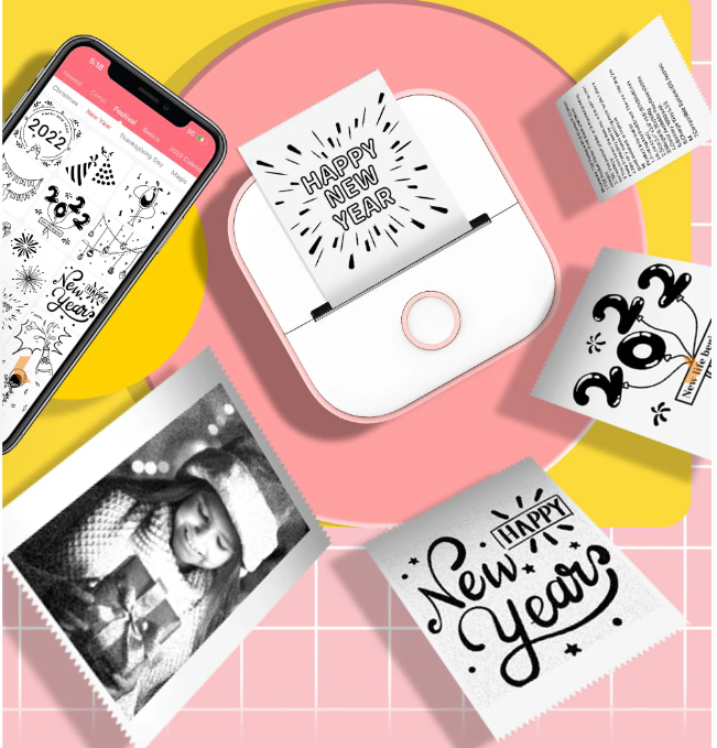 Compact Printer + Free Printing Paper - The Ink-Free Printing Solution!