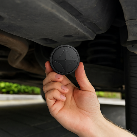 Compact Magnetic GPS Tracker – Real-Time Tracking for Vehicles, Pets, and Valuables – USB Rechargeable