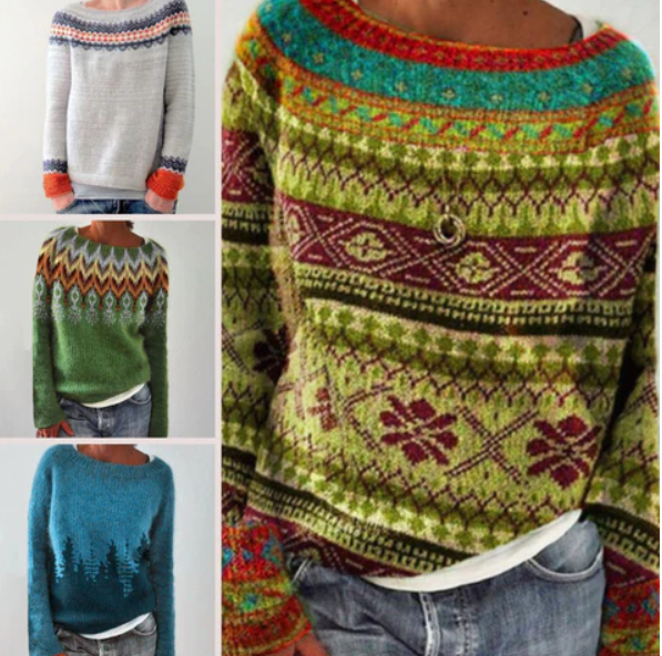 Winter Vintage Knit Sweater