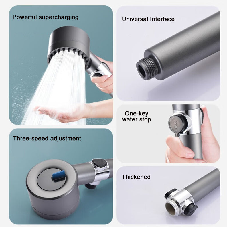 High-Performance Showerhead with 200% Increased Water Pressure