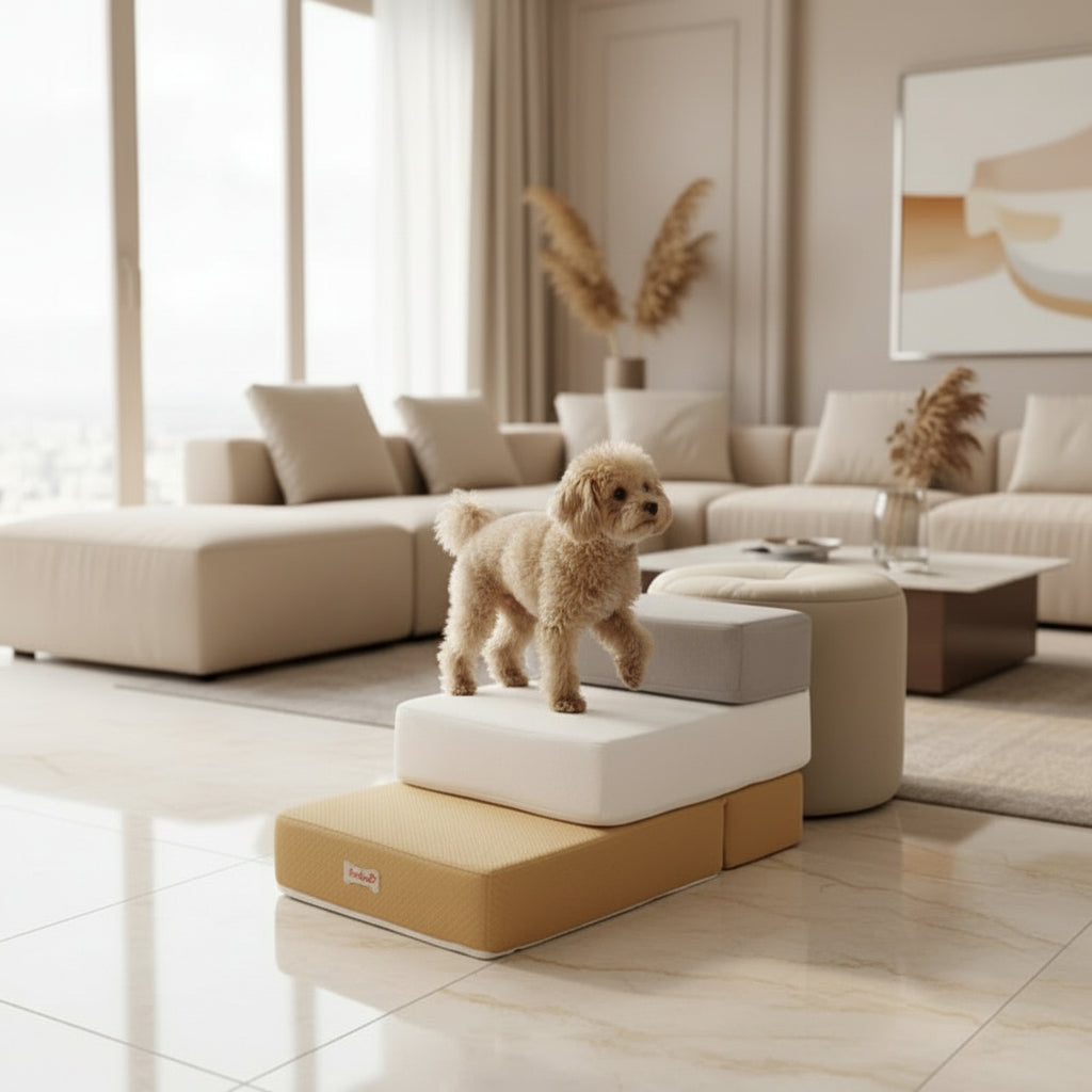 Premium Luxury Dog Steps for Safe Climbing onto Couch & Bed