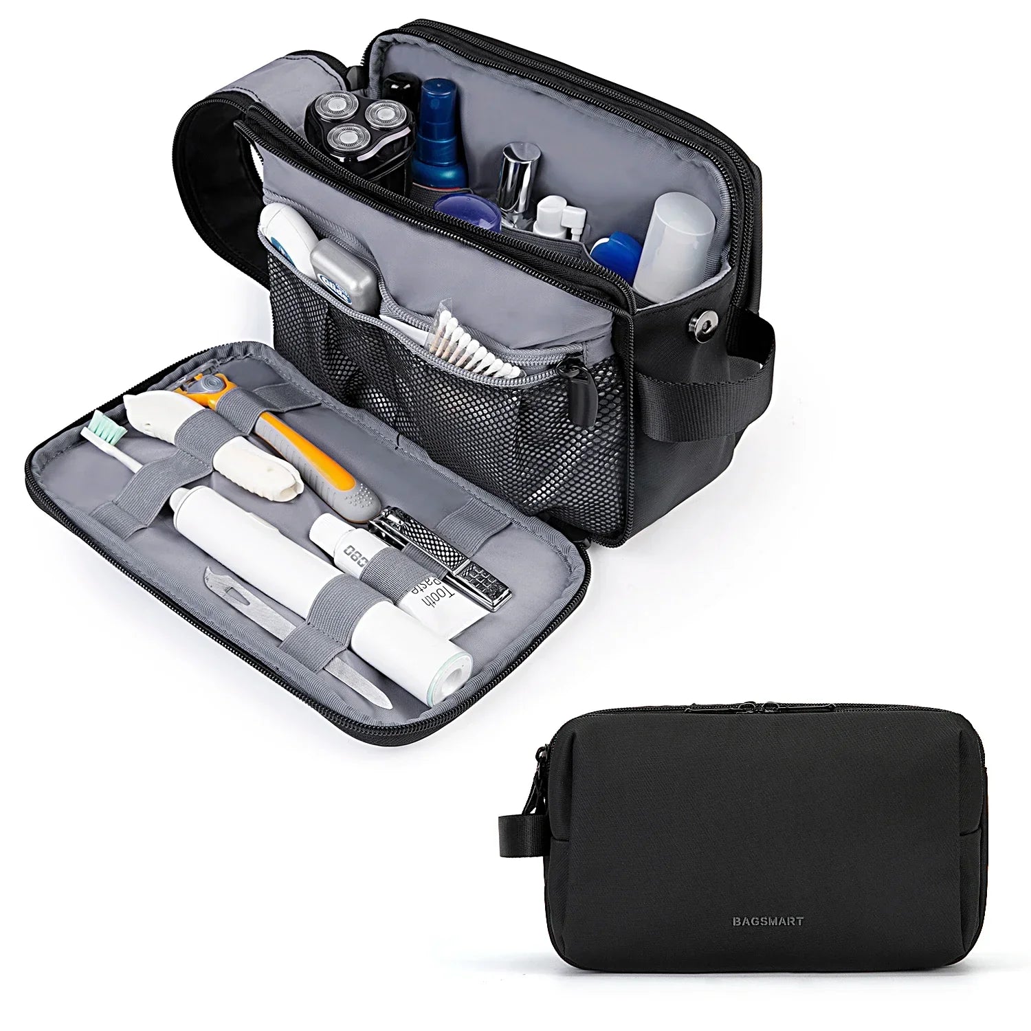 Waterproof Cosmetic Bag for Men & Women | Lightweight Toiletry Bag in S/M/L | Travel Accessory for Toiletries & Makeup | Unisex Travel Organizer