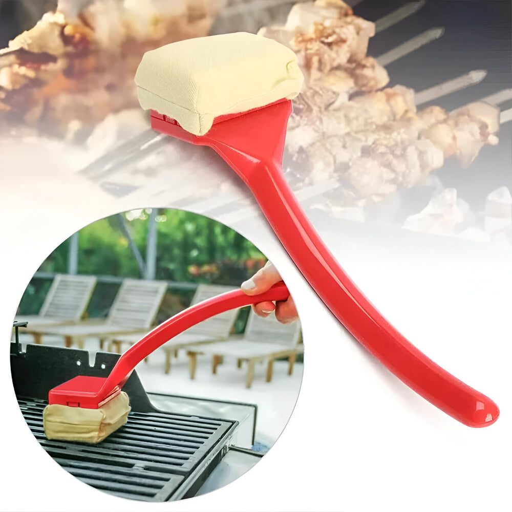 Non-Scratch BBQ Brush with Long Handle - Safe Steam Grill Cleaner