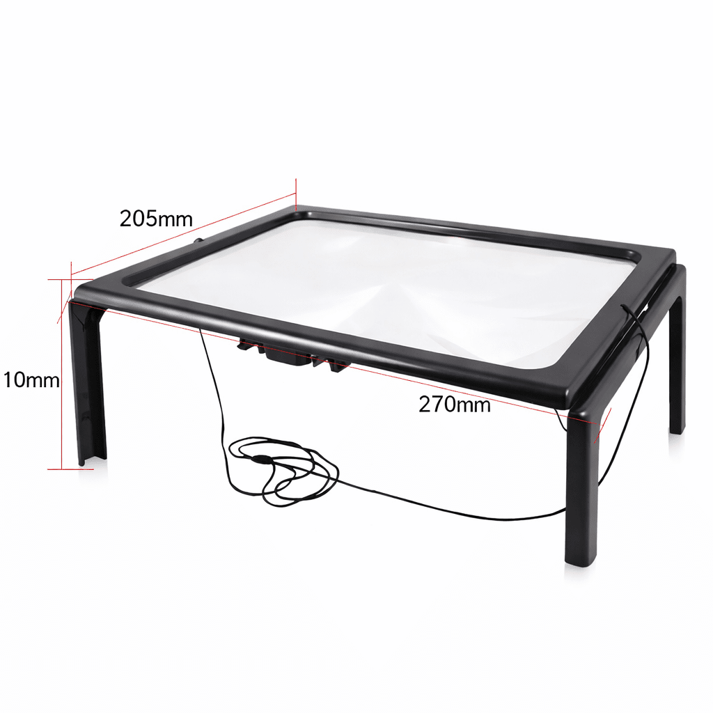 Foldable 3x Magnifying Glass with LED Light for Clear and Comfortable Reading