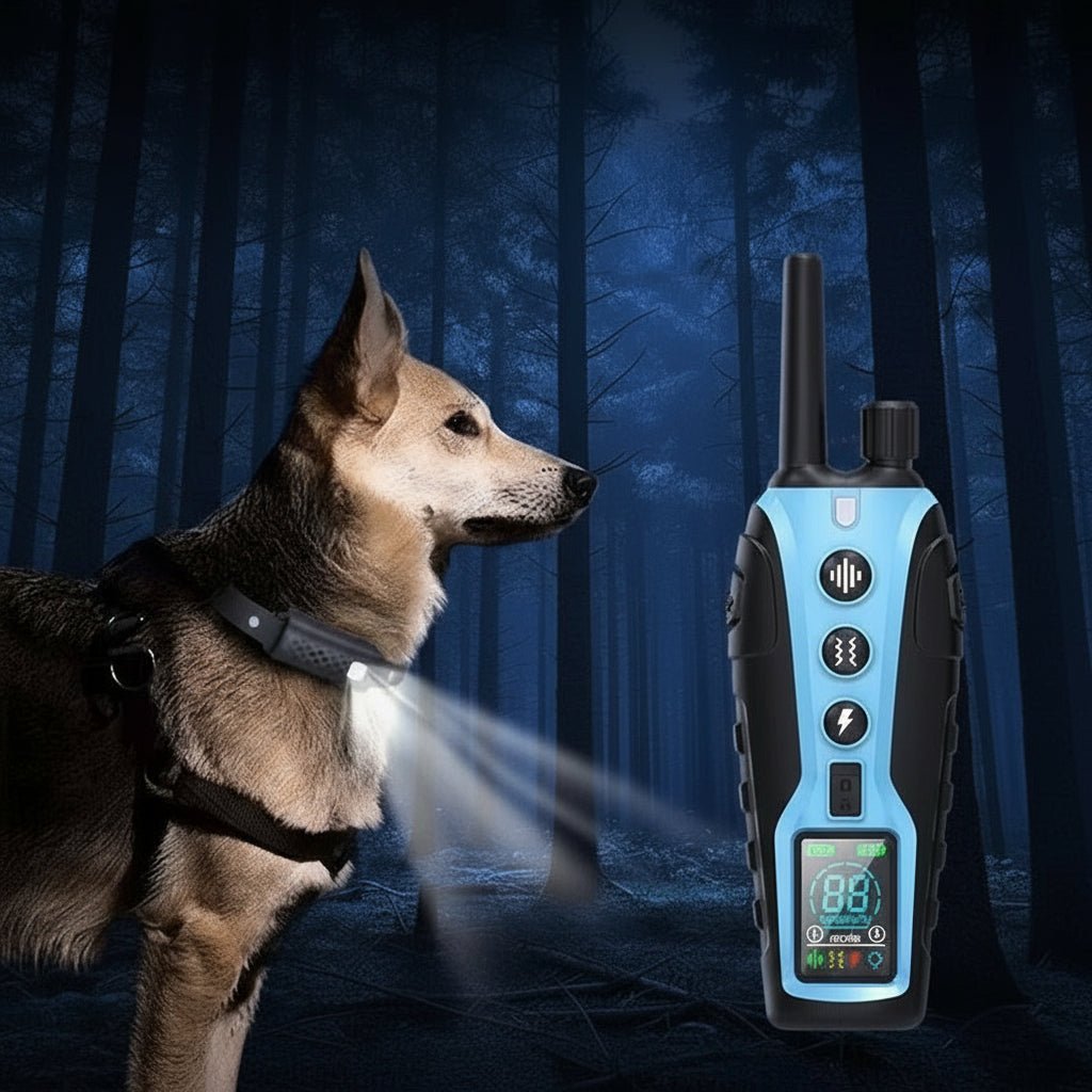 Waterproof Electric Shock Collar with Long Range, 2000 m Control and 99 Levels