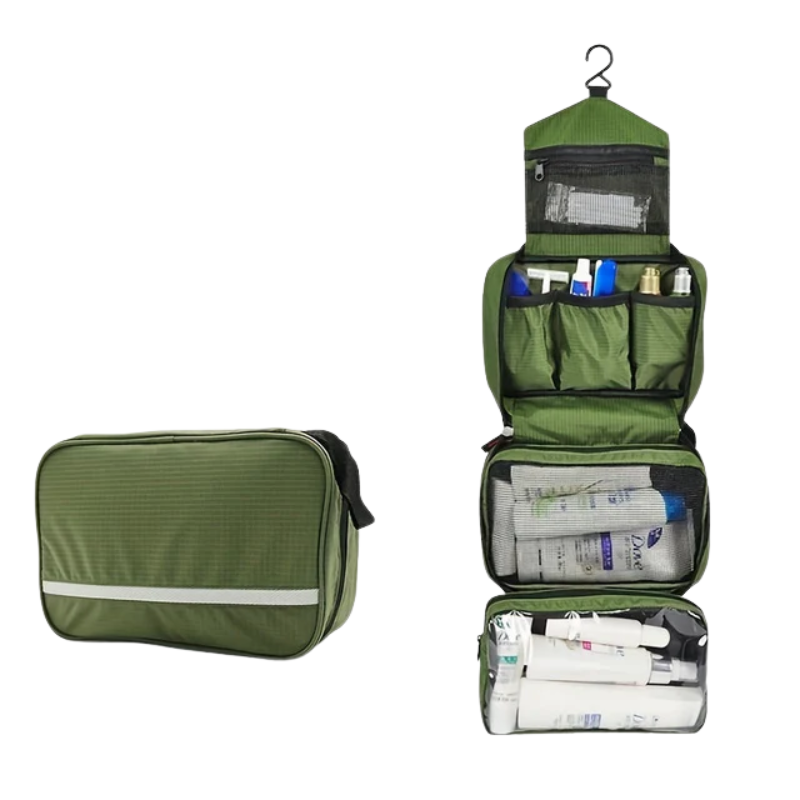 Compact Hanging Toiletry Organizer