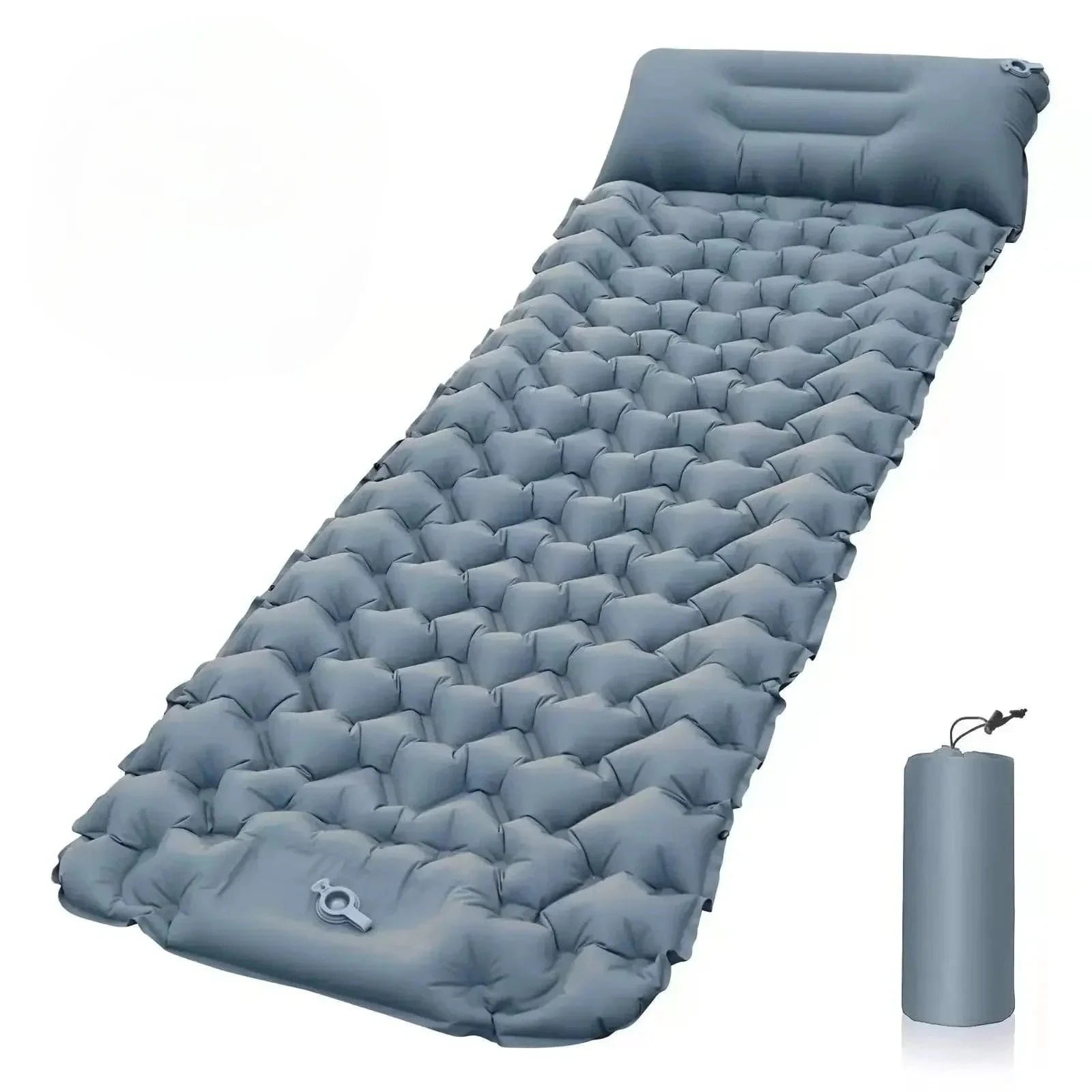Inflatable Camping Mattress with Foot Pump & Ergonomic Design