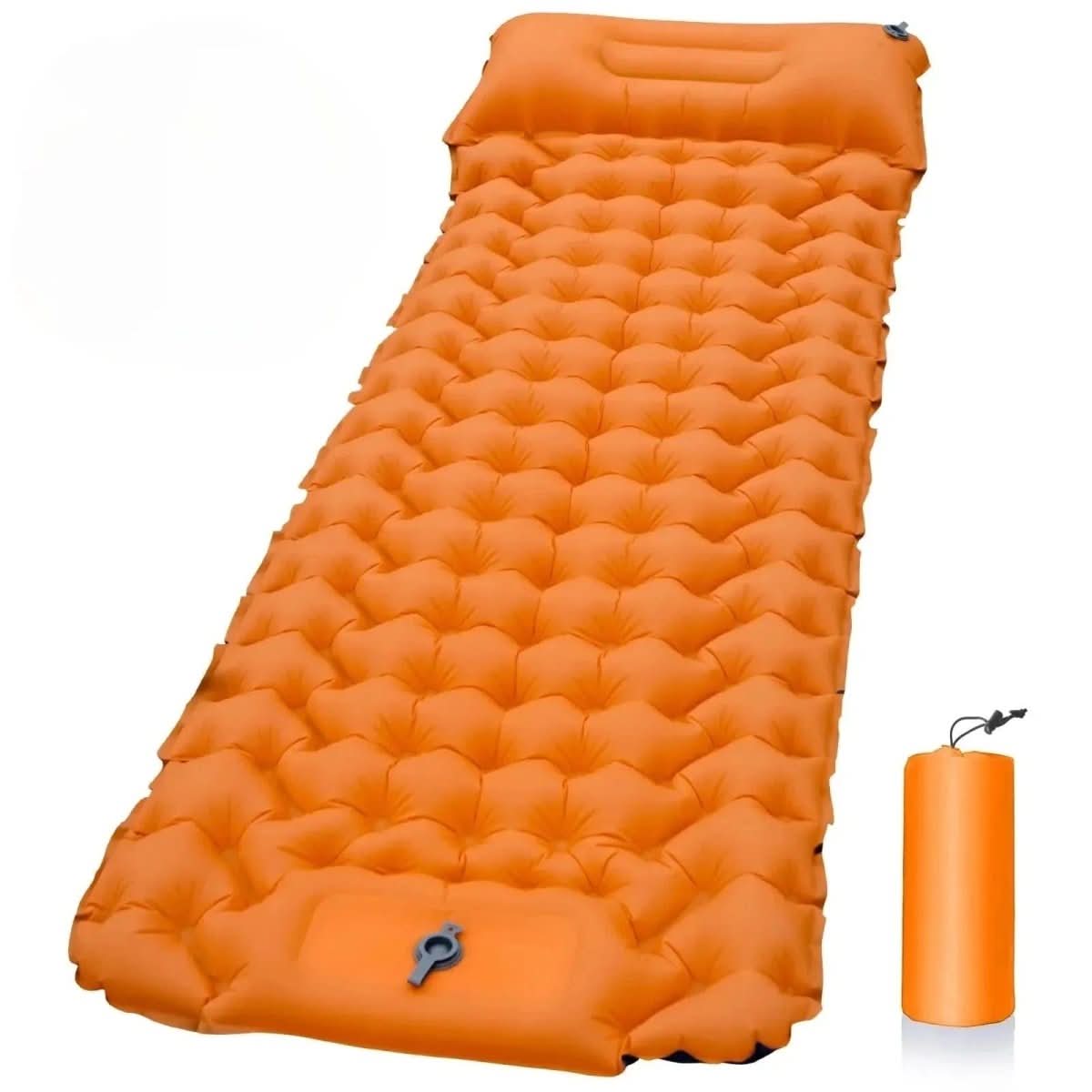 Inflatable Camping Mattress with Foot Pump & Ergonomic Design