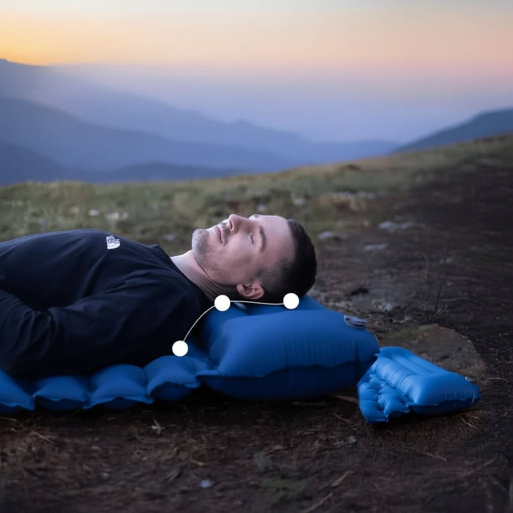 Inflatable Camping Mattress with Foot Pump & Ergonomic Design