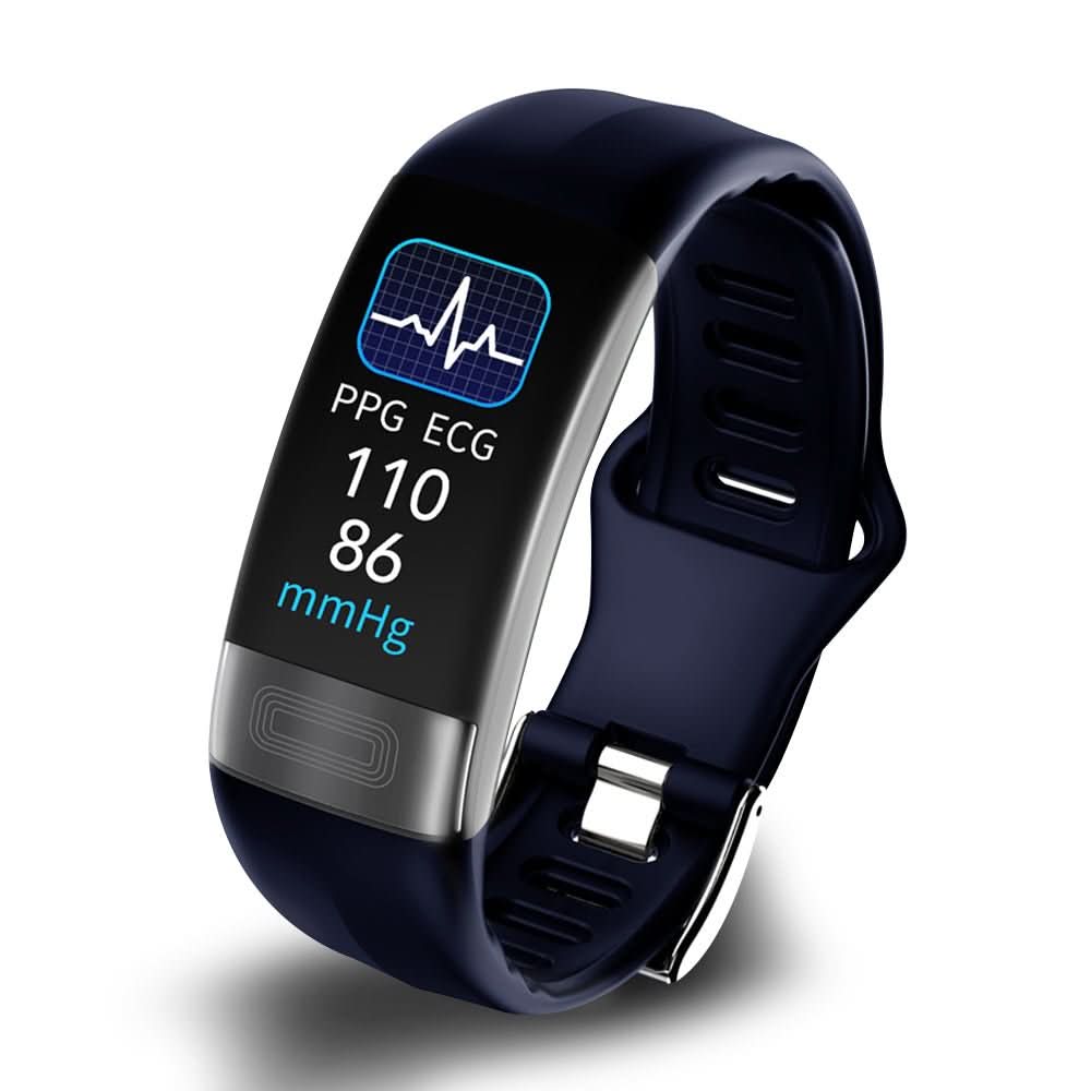 Smart Fitness Bracelet with ECG, Blood Pressure, and Heart Rate Monitoring for Daily Health Tracking