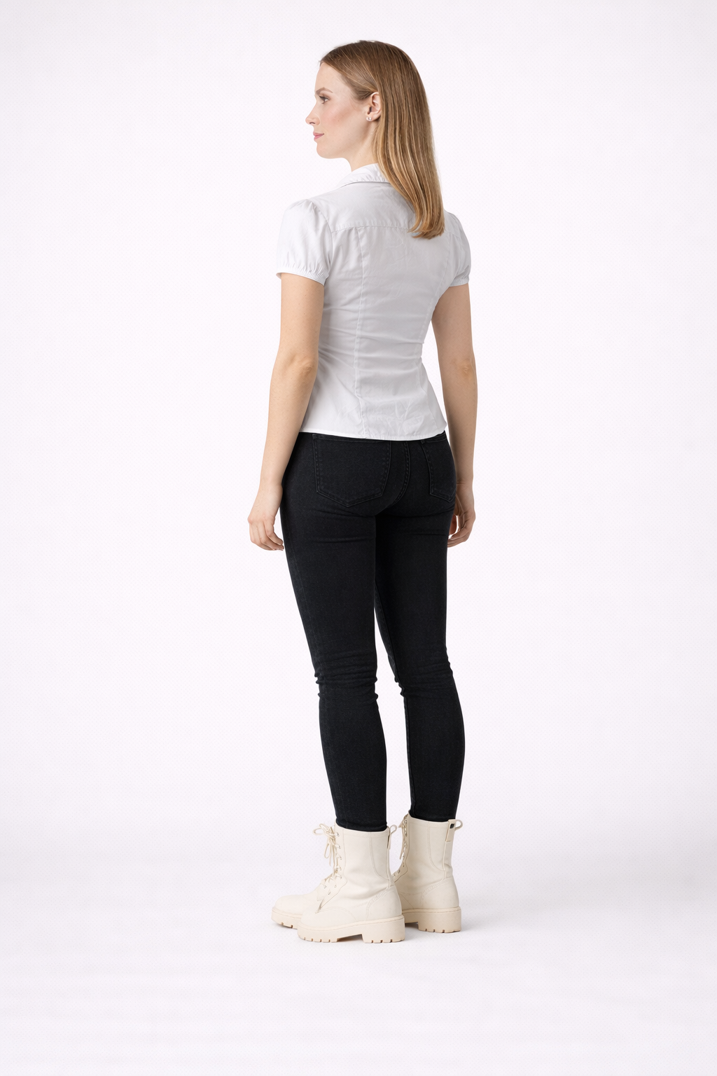 Women's Slim Fit V-Neck Shirt