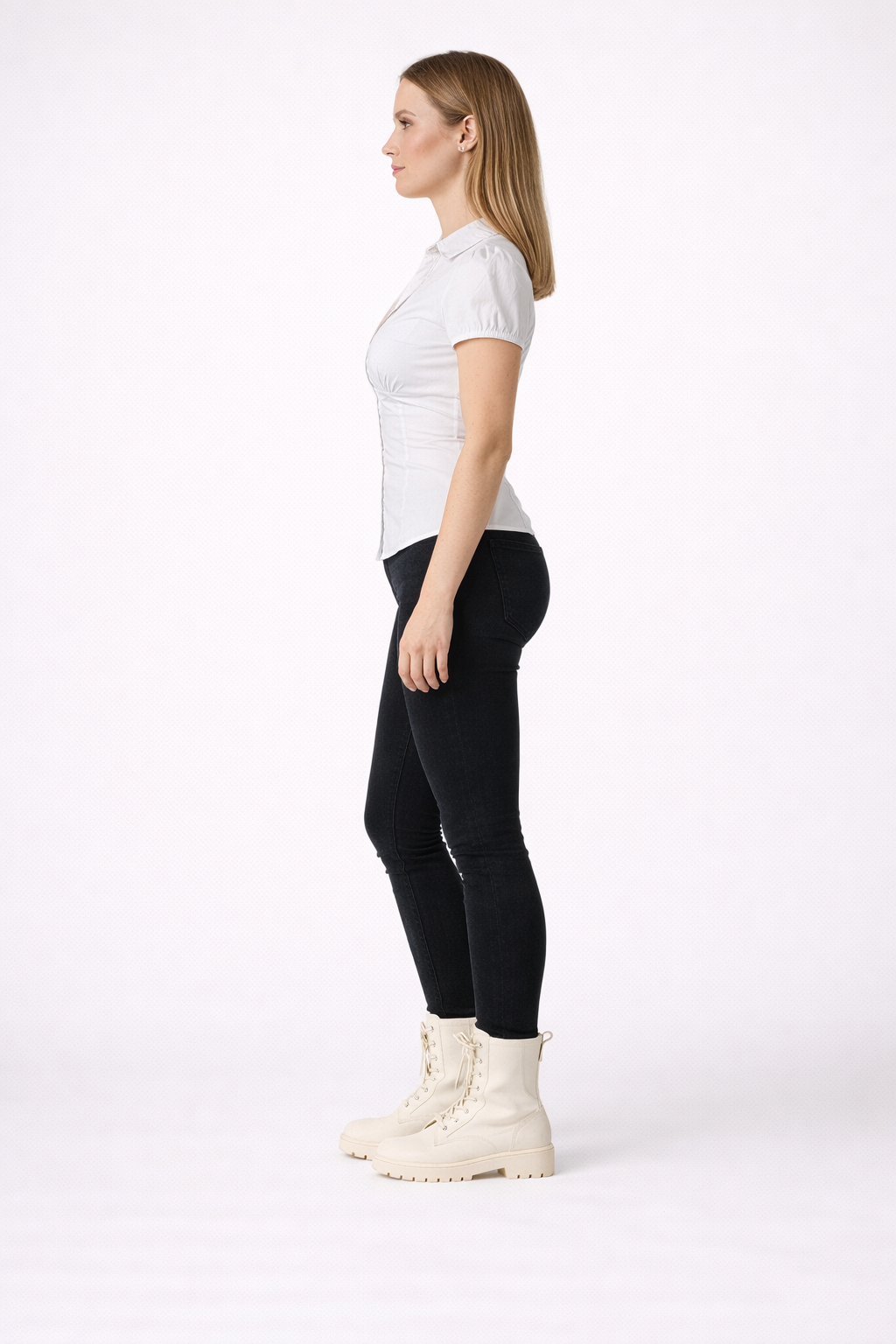 Women's Slim Fit V-Neck Shirt