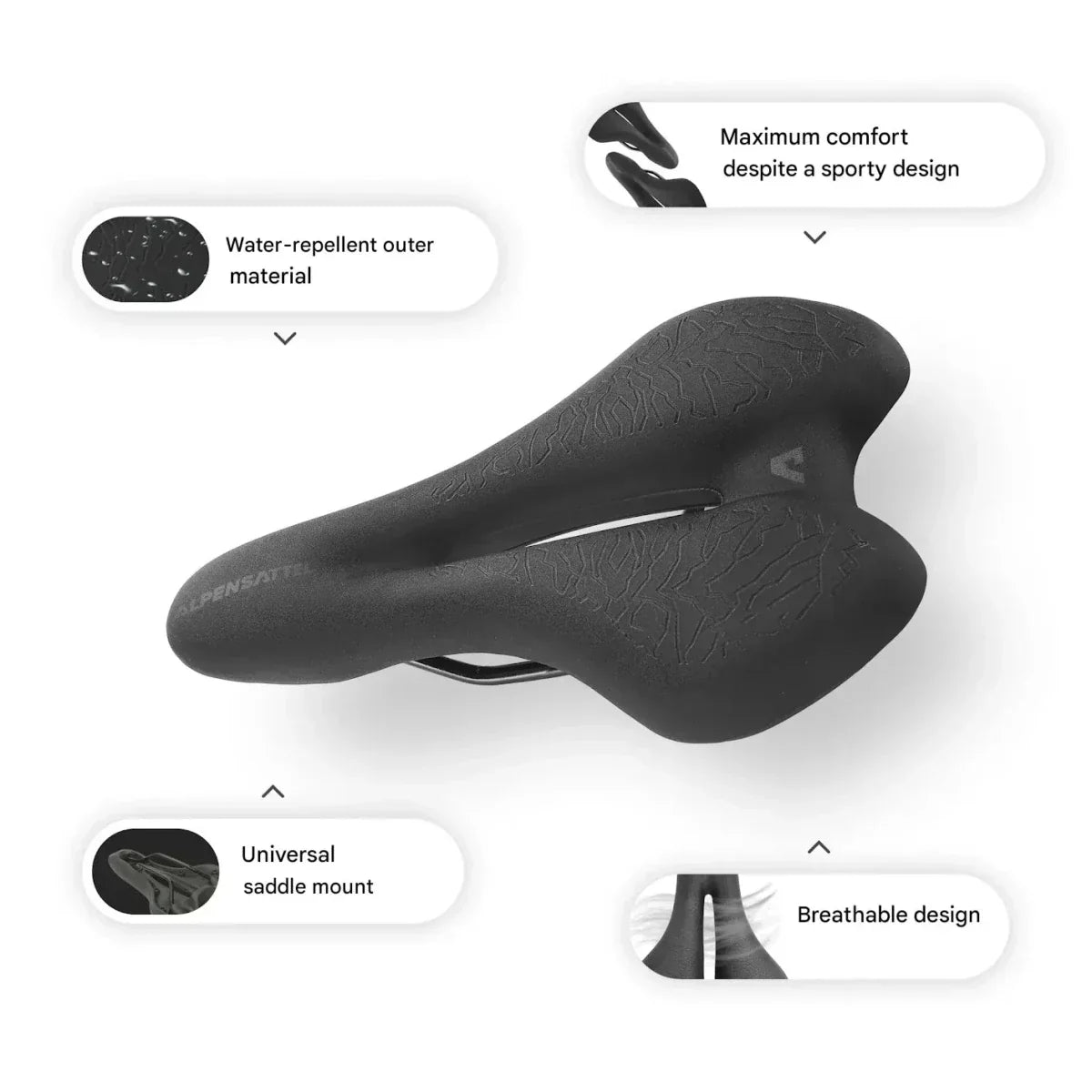 Ergonomic Bicycle Saddle with Memory Foam