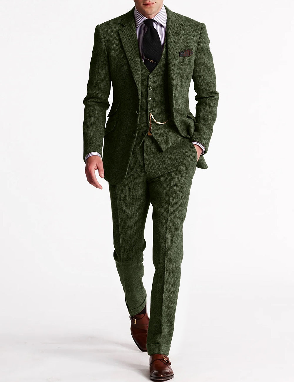 Men's Tweed Tuxedo Suit | Complete