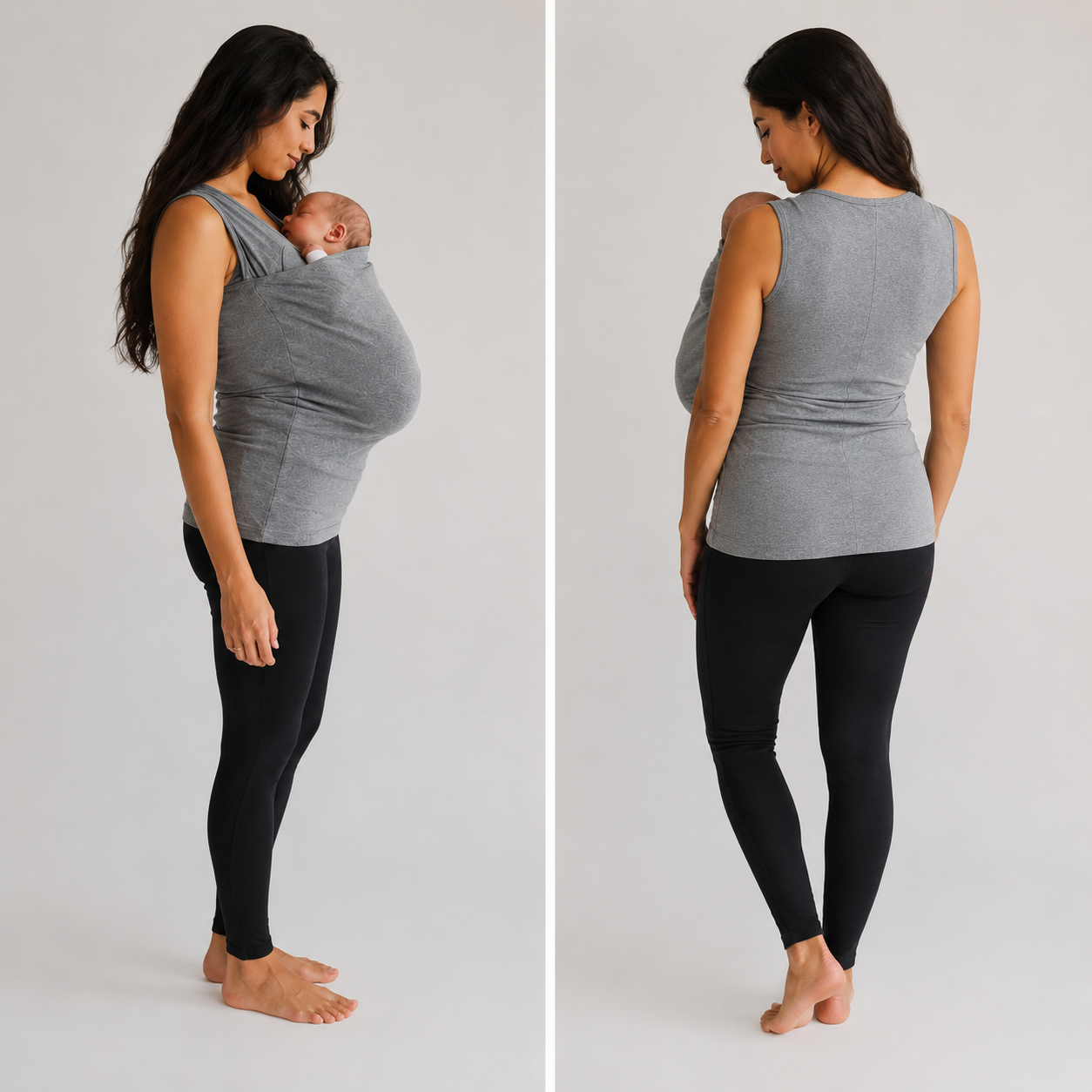 Innovative Babywearing Shirt for Hands-Free Parenting & Nursing